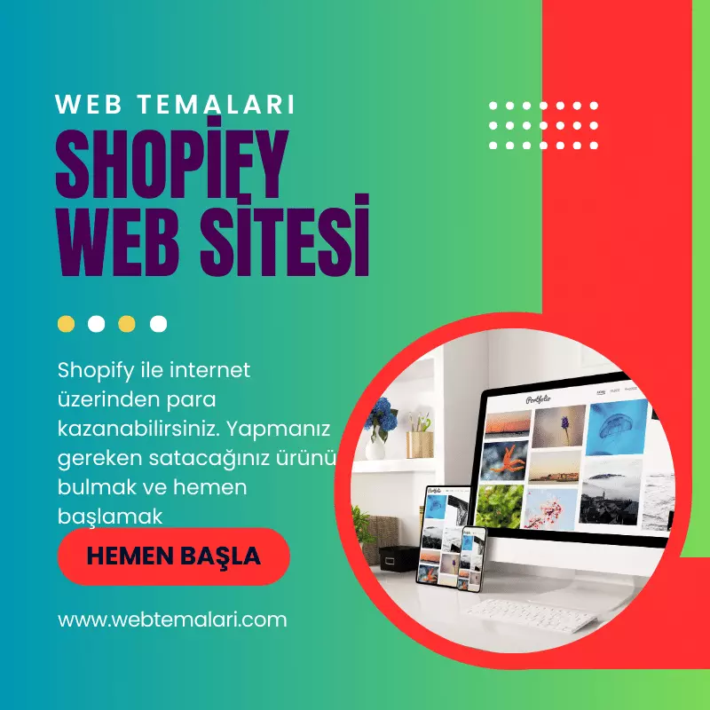  Shopify Web Sitesi Kur